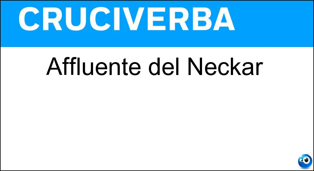 Affluente del Neckar Soluzione Affluente del Neckar - Enz