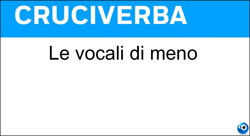 Soluzione Le vocali di meno - Eo