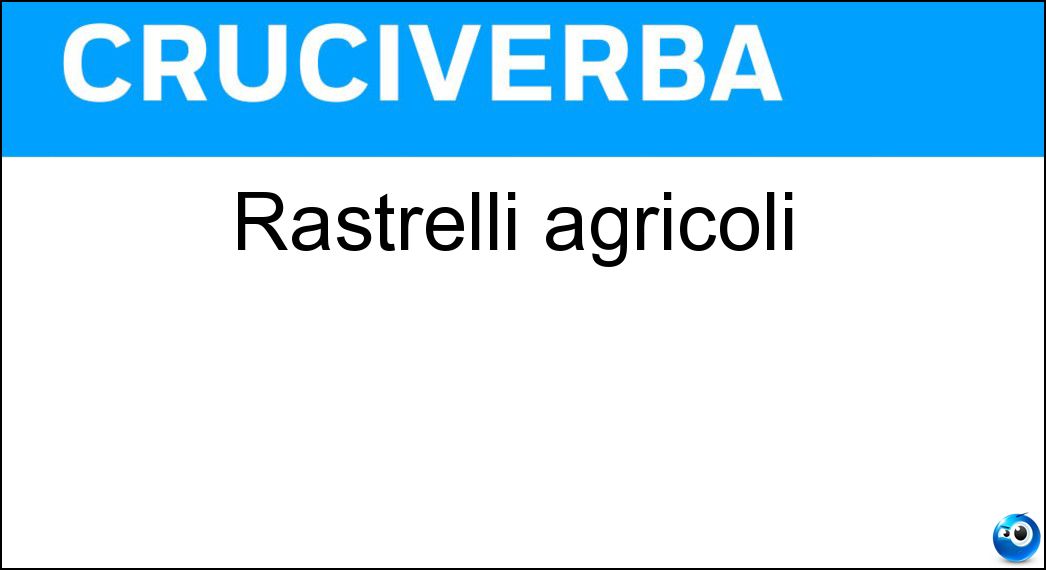 Rastrelli agricoli Soluzione Rastrelli agricoli - Erpici