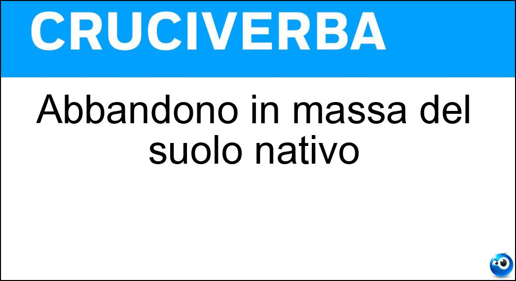 abbandono massa