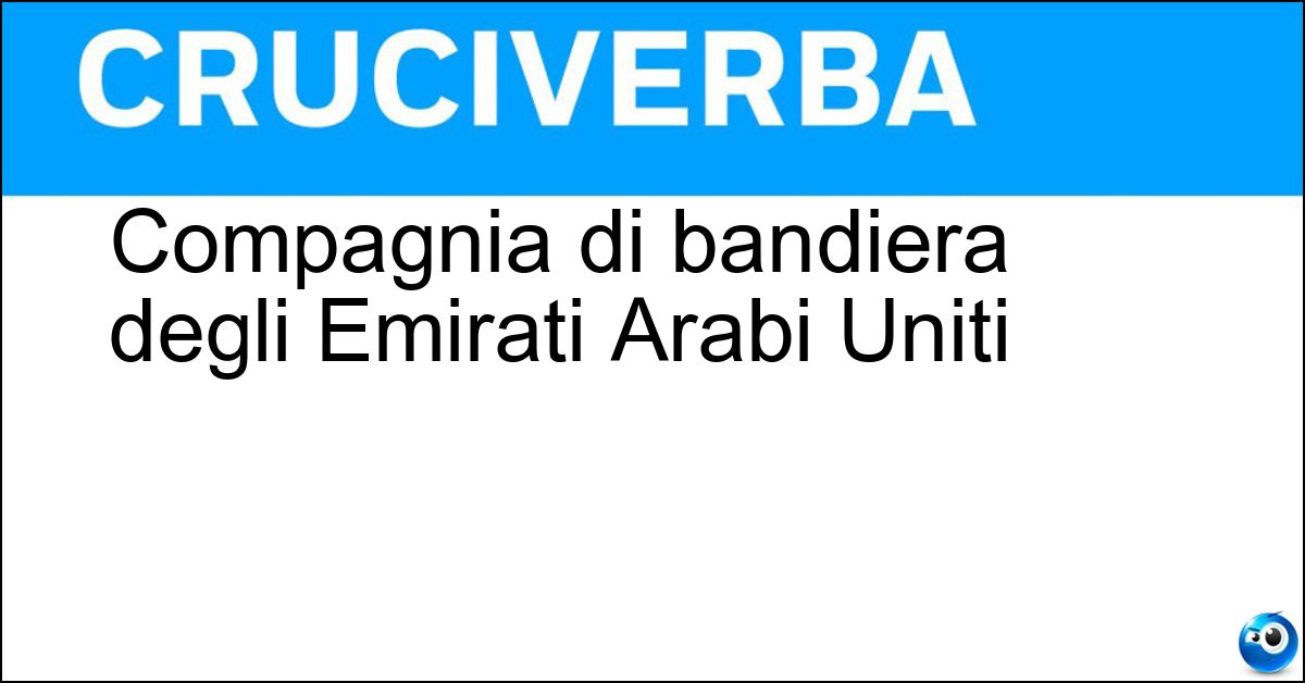 Soluzione Compagnia di bandiera degli Emirati Arabi Uniti - Etihad