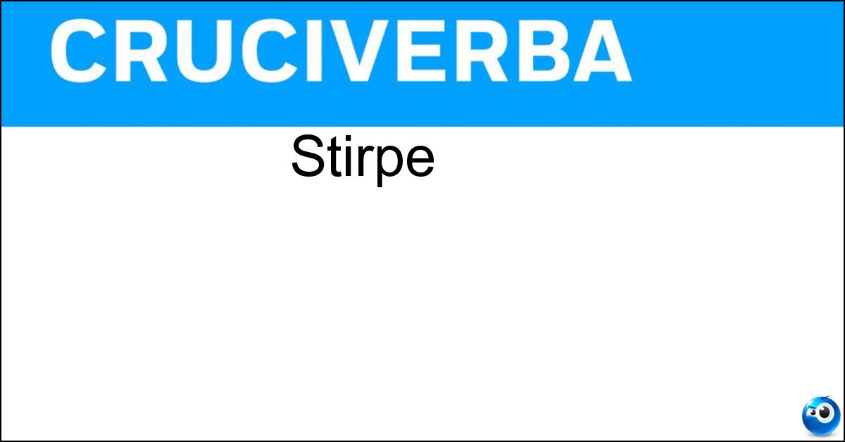 Stirpe Soluzione Stirpe - Etnia