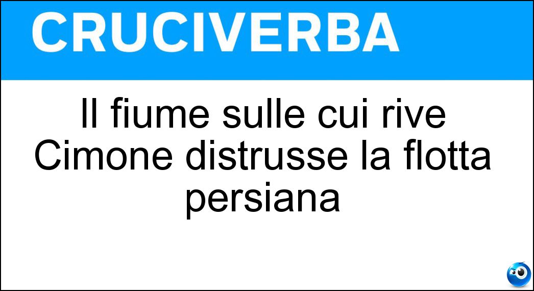 Il fiume sulle cui rive Cimone distrusse la flotta persiana