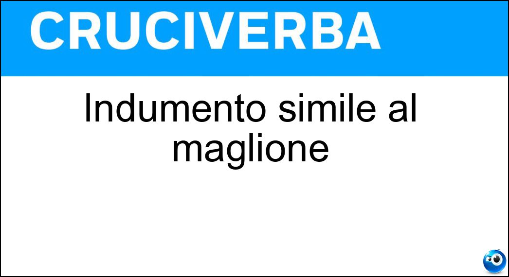 Indumento simile al maglione