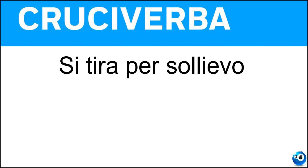 Si tira per sollievo Soluzione Cruciverba: Si tira per sollievo - Risposta Fiato