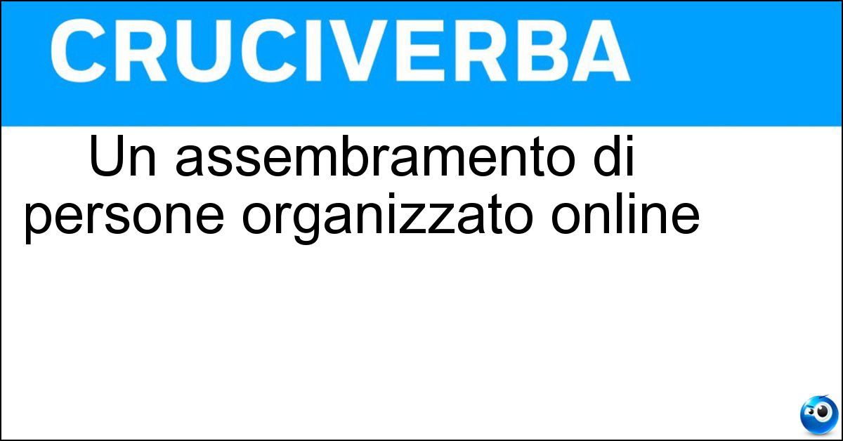 Un assembramento di persone organizzato online Soluzione Un assembramento di persone organizzato online - Flash Mob