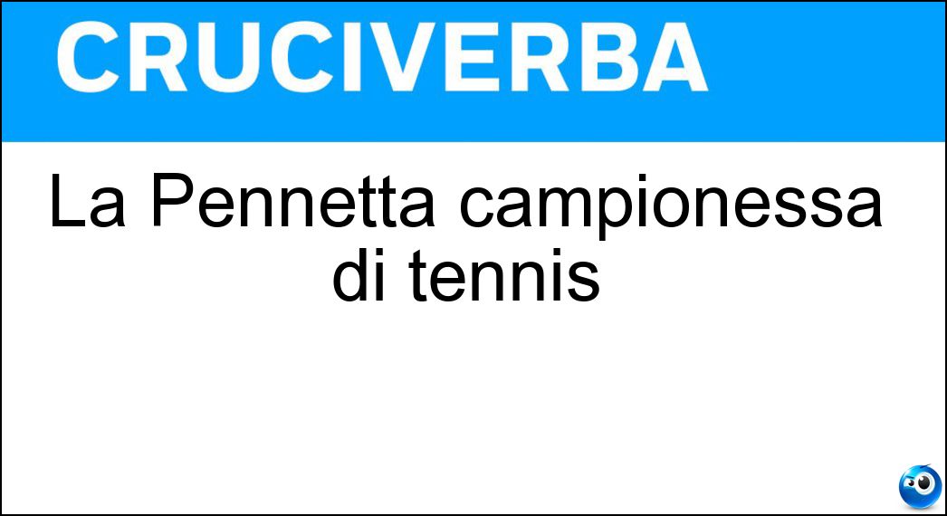 pennetta campionessa