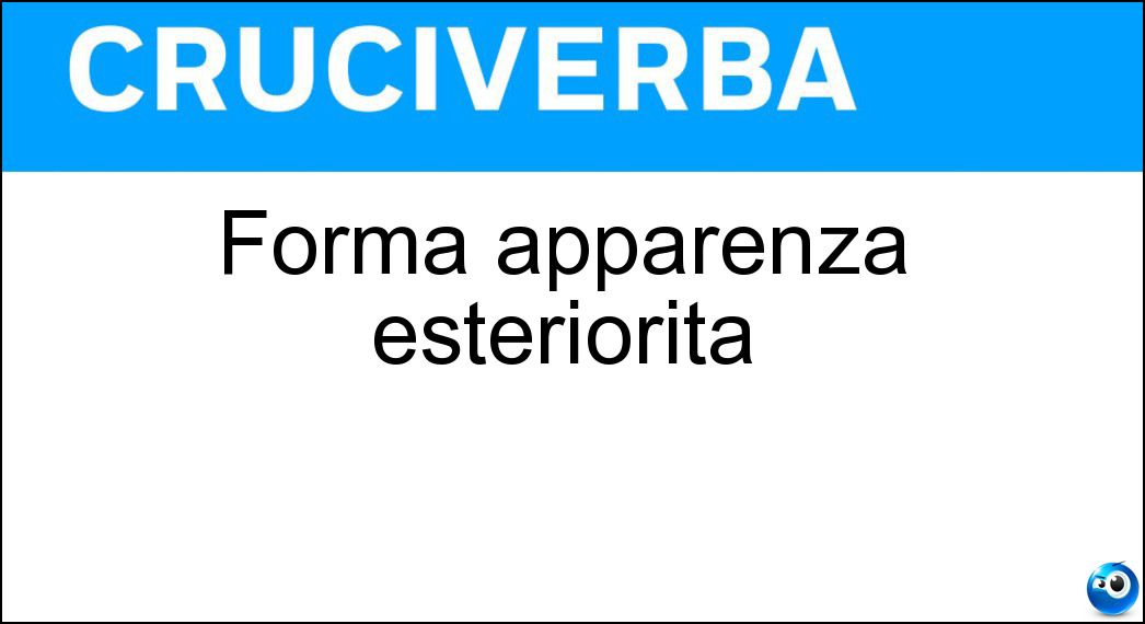 forma apparenza