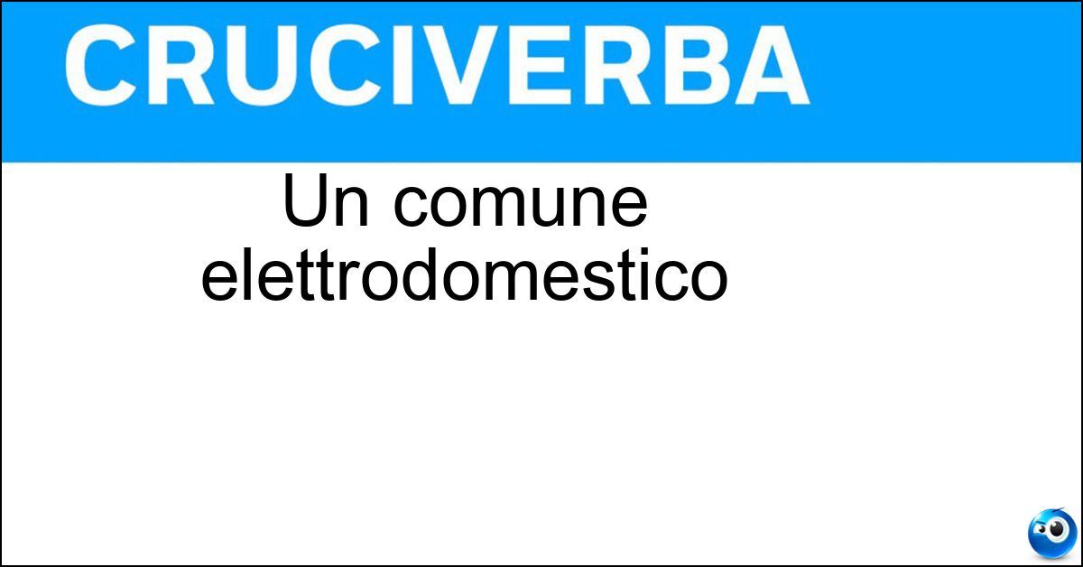 Un comune elettrodomestico Soluzione Un comune elettrodomestico - Fon