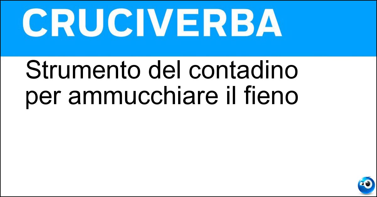 Strumento del contadino per ammucchiare il fieno Soluzione Strumento del contadino per ammucchiare il fieno - Forca