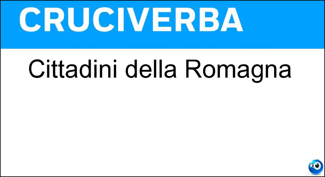 Cittadini della Romagna Soluzione Cittadini della Romagna - Forlivesi