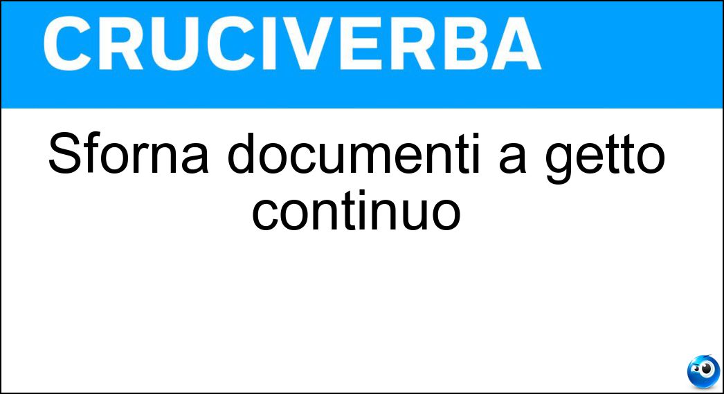 sforna documenti