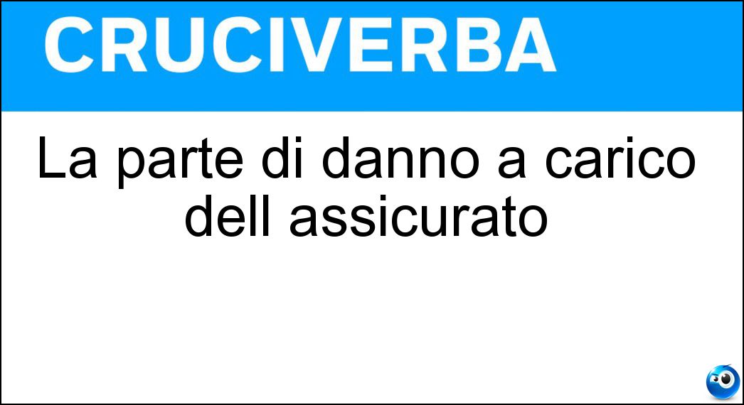 La parte di danno a carico dell assicurato