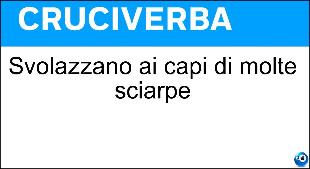 Svolazzano ai capi di molte sciarpe Soluzione Cruciverba: Svolazzano ai capi di molte sciarpe - Risposta Frange
