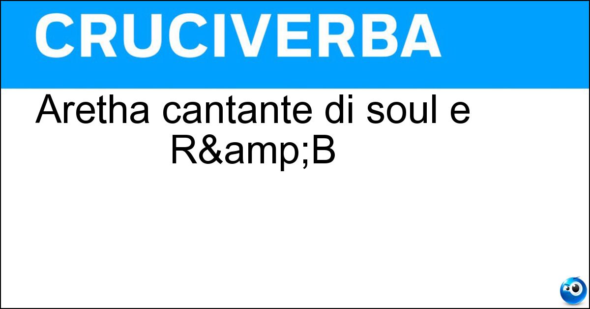 Aretha cantante di soul e R&B Soluzione Aretha cantante di soul e R&B - Franklin