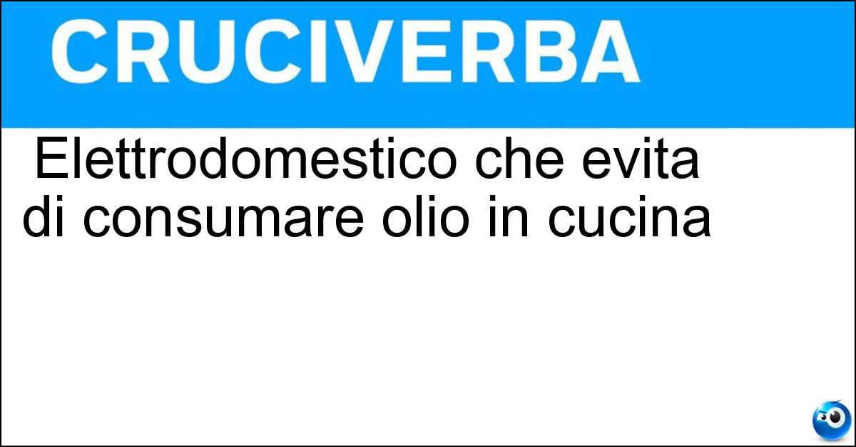 Elettrodomestico che evita di consumare olio in cucina Soluzione Elettrodomestico che evita di consumare olio in cucina - Friggitrice Ad Aria
