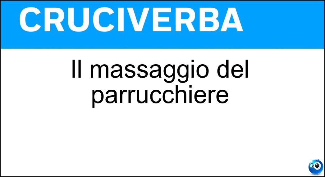 massaggio parrucchiere