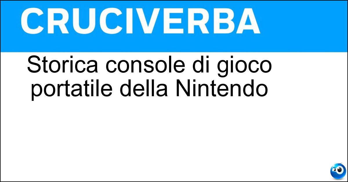 Storica console di gioco portatile della Nintendo Soluzione Storica console di gioco portatile della Nintendo - Game Boy