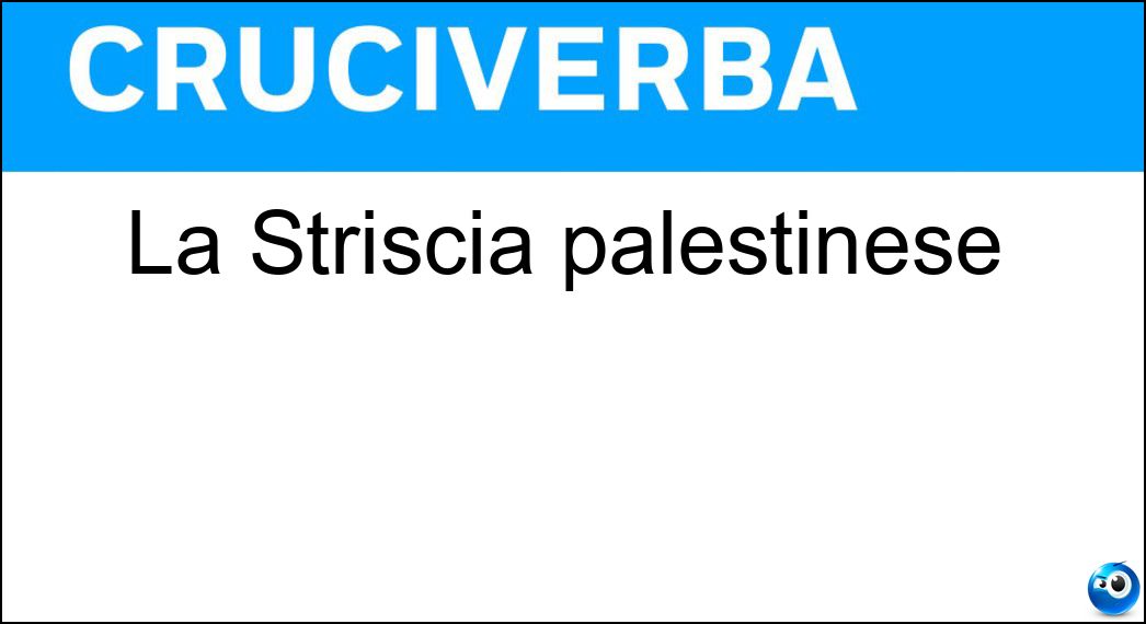 Soluzione La Striscia palestinese - Gaza