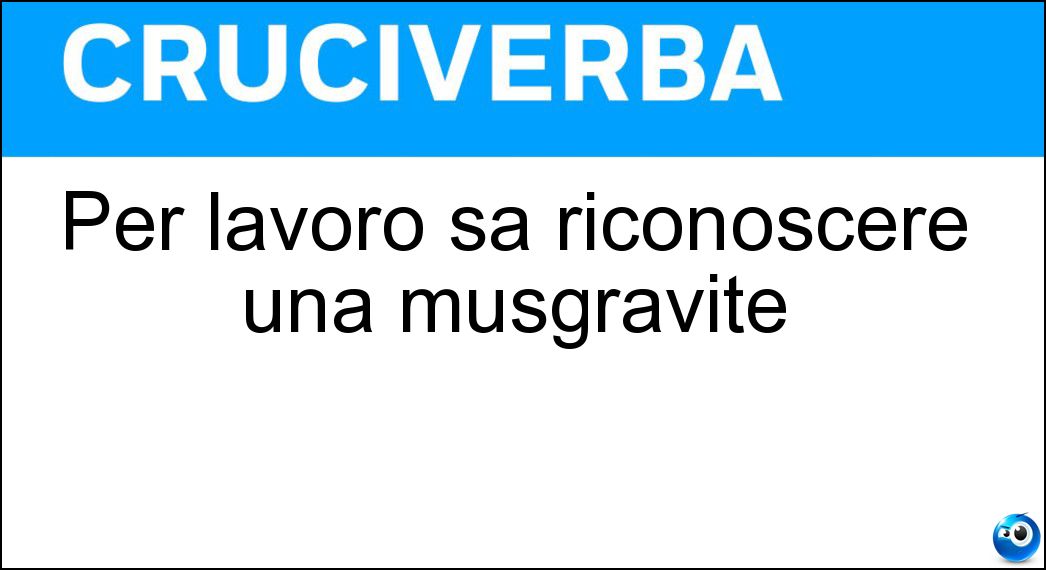 lavoro riconoscere