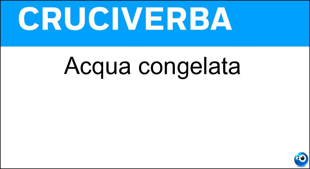 acqua congelata