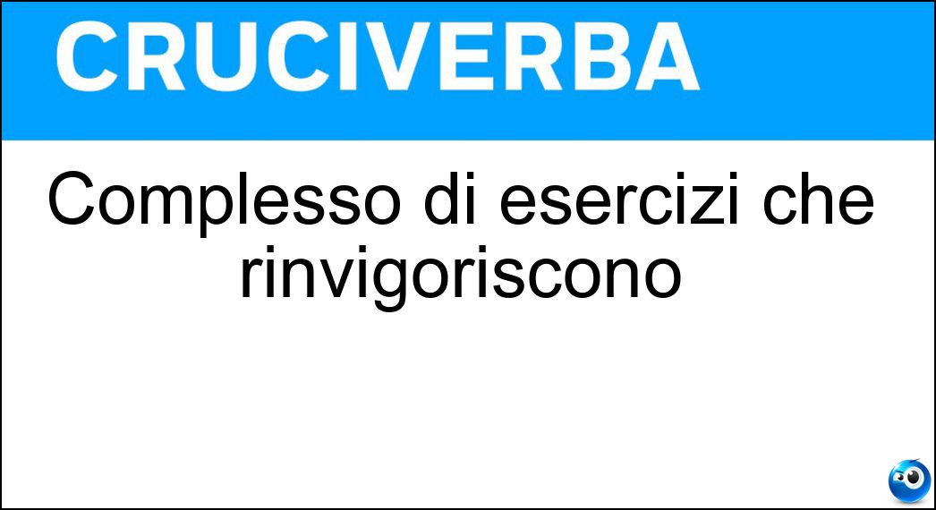 Complesso di esercizi che rinvigoriscono Soluzione Complesso di esercizi che rinvigoriscono - Ginnastica