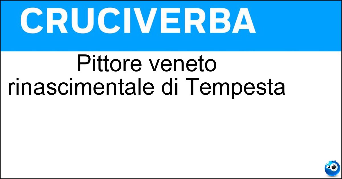 Pittore veneto rinascimentale di Tempesta Soluzione Pittore veneto rinascimentale di Tempesta - Giorgione