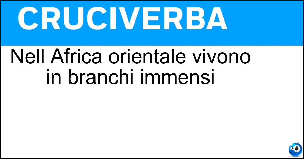 Soluzione Nell Africa orientale vivono in branchi immensi - Gnu