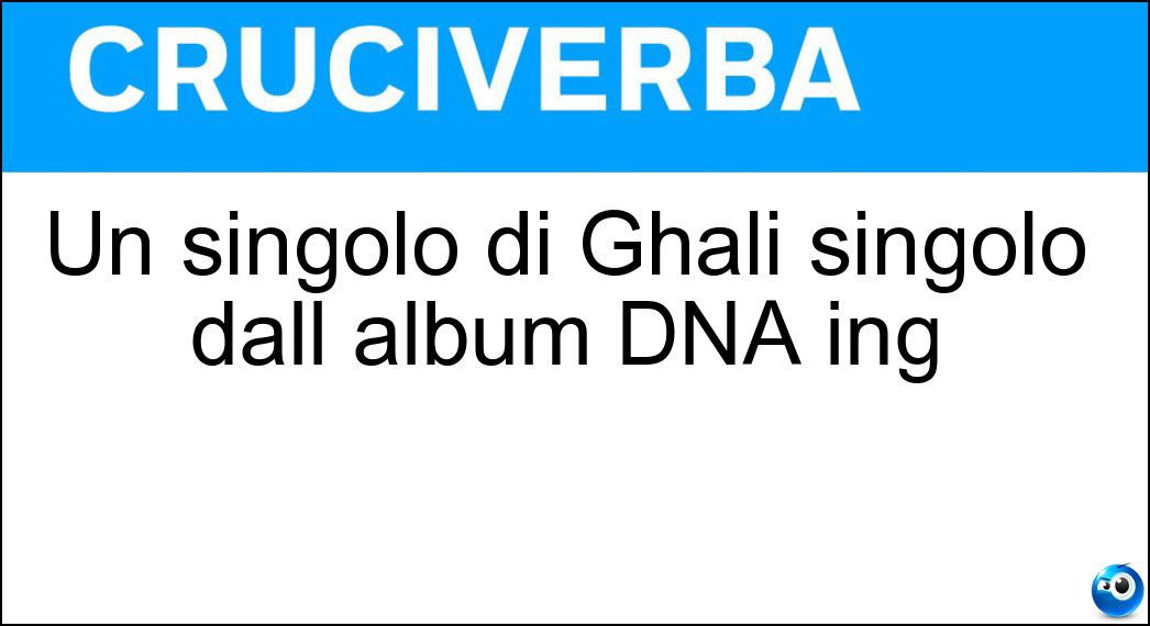 singolo ghali