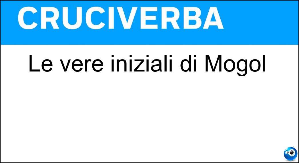 Le vere iniziali di Mogol Soluzione Le vere iniziali di Mogol - Gr