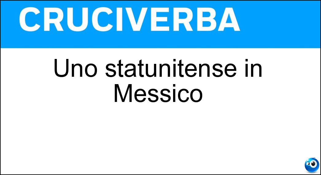 Soluzione Uno statunitense in Messico - Gringo