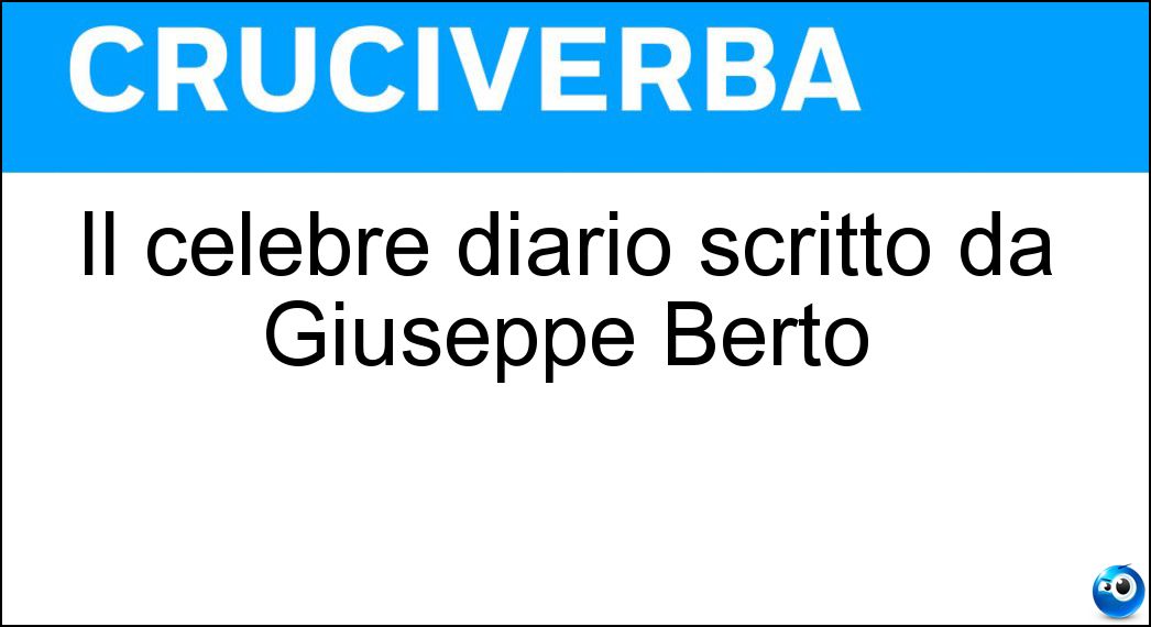 Il celebre diario scritto da Giuseppe Berto