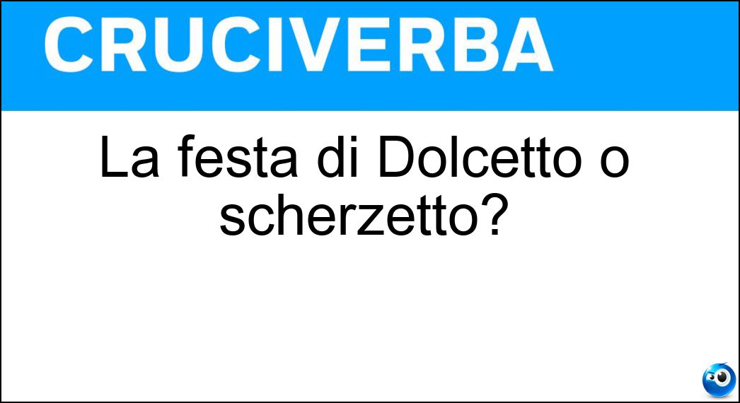 festa dolcetto