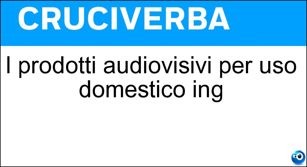 prodotti audiovisivi