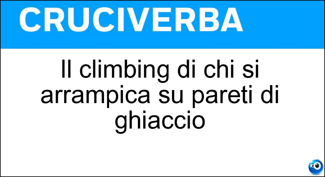 climbing arrampica