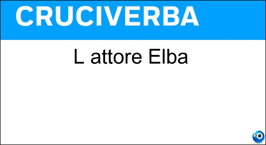 attore elba