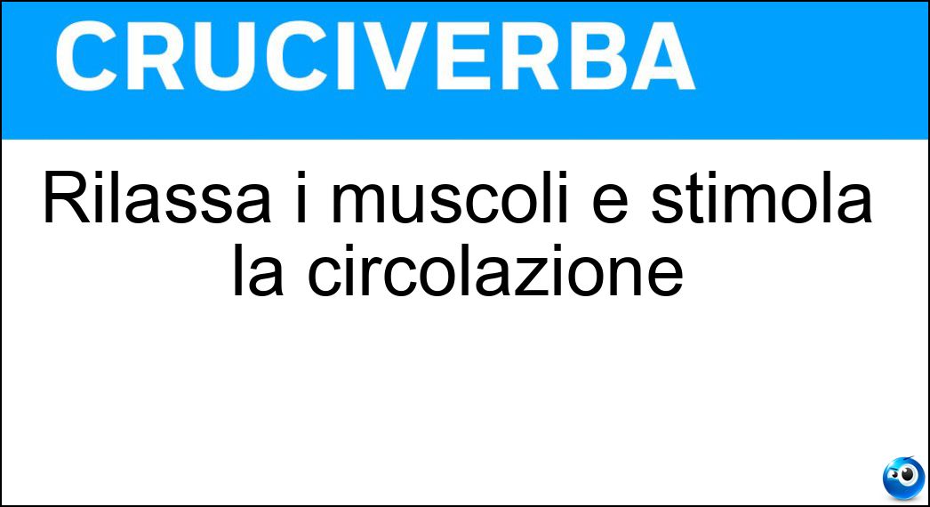 rilassa muscoli