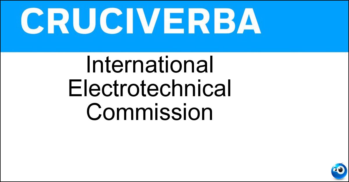 International Electrotechnical Commission Soluzione International Electrotechnical Commission - Iec