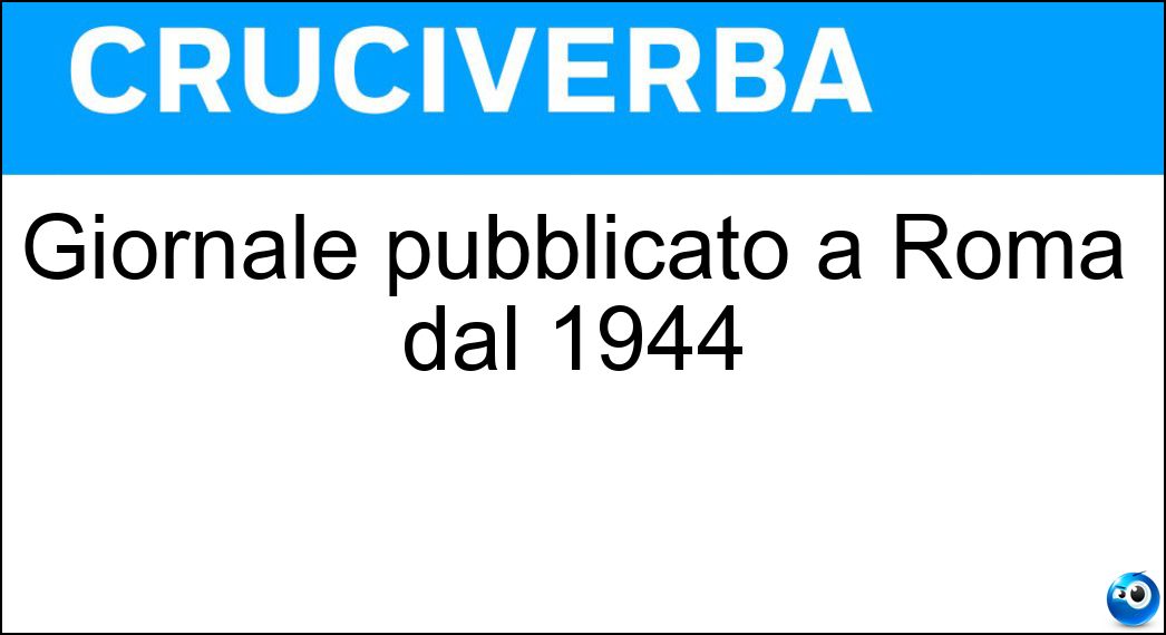 giornale pubblicato