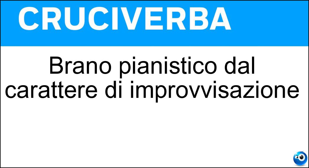 Definizione Cruciverba: Farla vuole dire andare avanti e indietro