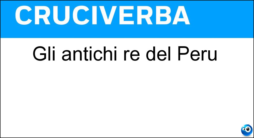 antichi perù