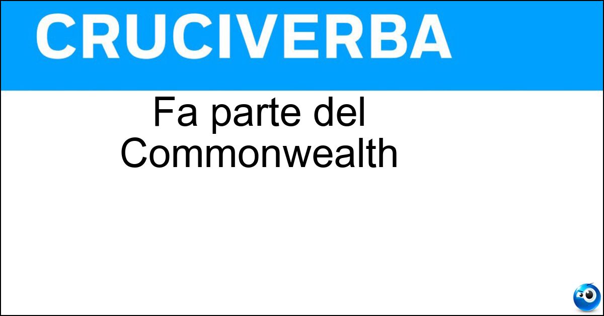 Fa parte del Commonwealth Soluzione Fa parte del Commonwealth - India