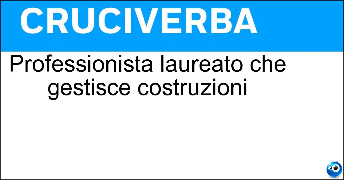 Professionista laureato che gestisce costruzioni Soluzione Professionista laureato che gestisce costruzioni - Ingegnere