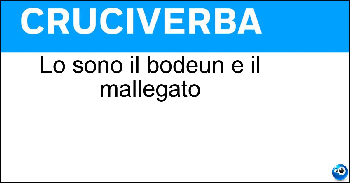 Lo sono il bodeun e il mallegato Soluzione Lo sono il bodeun e il mallegato - Insaccati