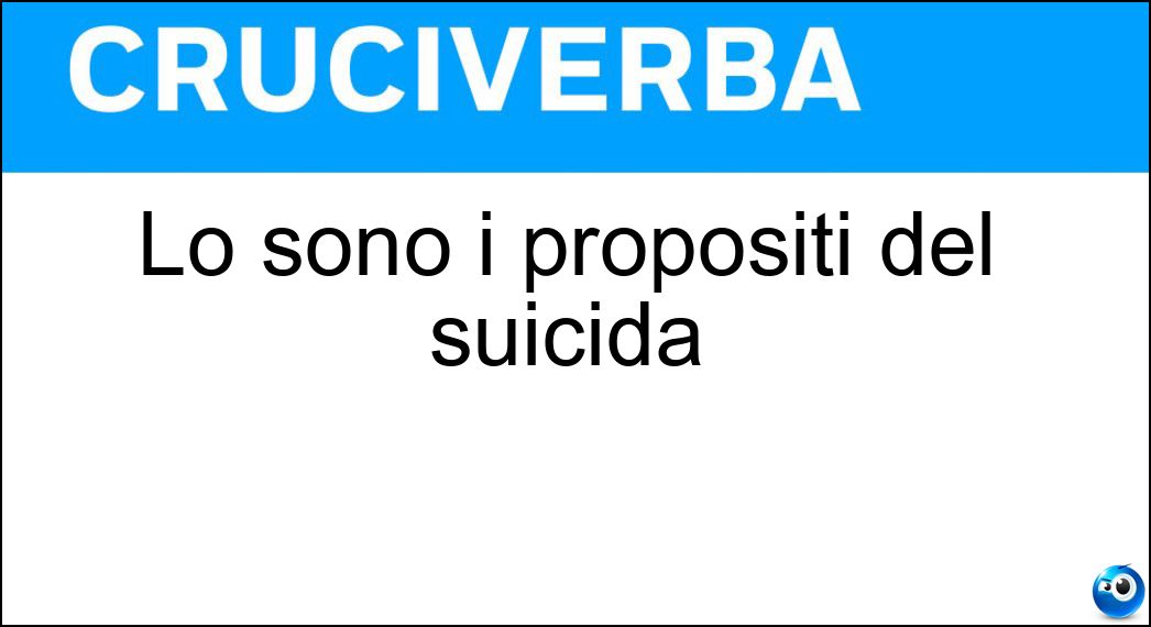 sono propositi