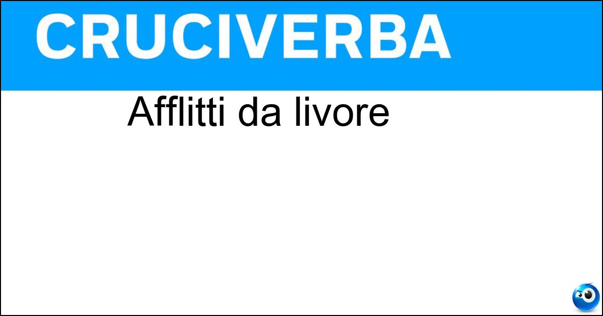 Soluzione Afflitti da livore - Invidiosi