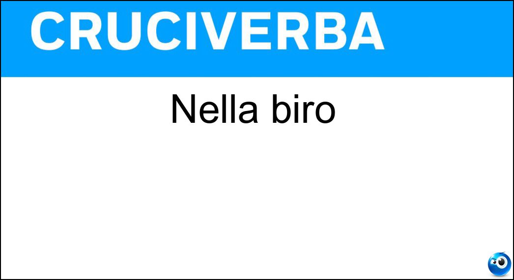 Nella biro Soluzione Nella biro - Ir
