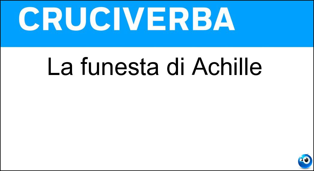 La funesta di Achille Soluzione La funesta di Achille - Ira