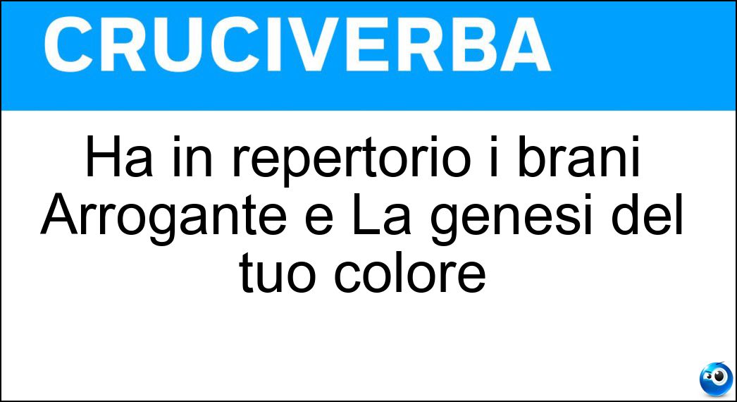 Definizione Cruciverba: Farla vuole dire andare avanti e indietro