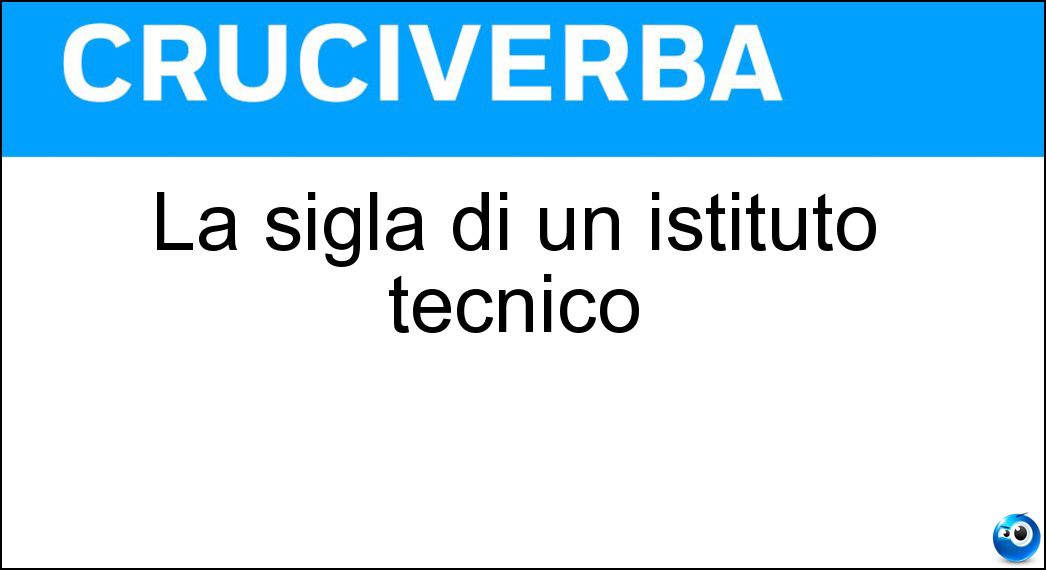 sigla istituto